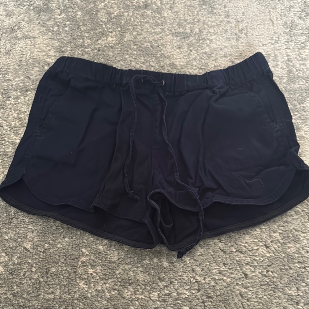 J. Crew Black Athletic Shorts with Elastic Waistband